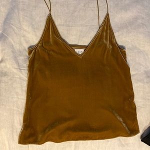 Velvet Cami Tank in a golden orange yellow color (see picture) Size small